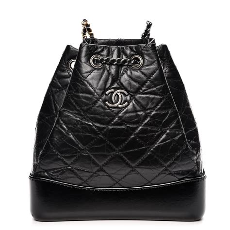 chanel black backpack|Chanel gabrielle backpack price.